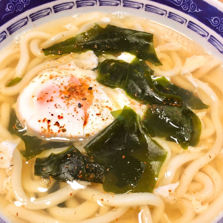 超簡単 月見わかめうどん レシピ 作り方 By トニっ子 楽天レシピ